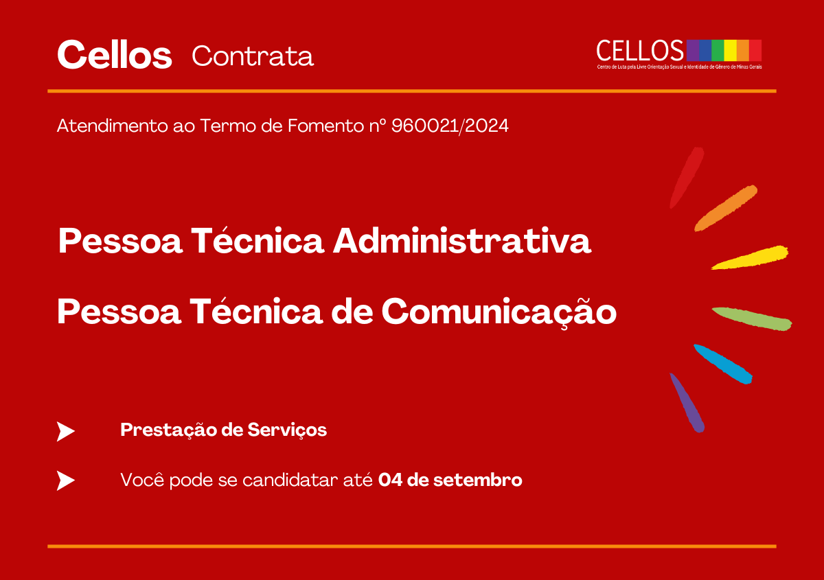 Banner sobre a contratação para prestação de serviços do projeto do Manual de Comunicação